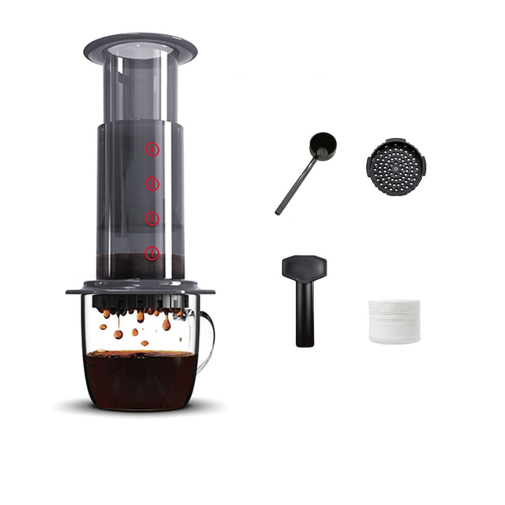 French Press Coffee & Tea - Condividi Pentola Bollitore per caffè portatile