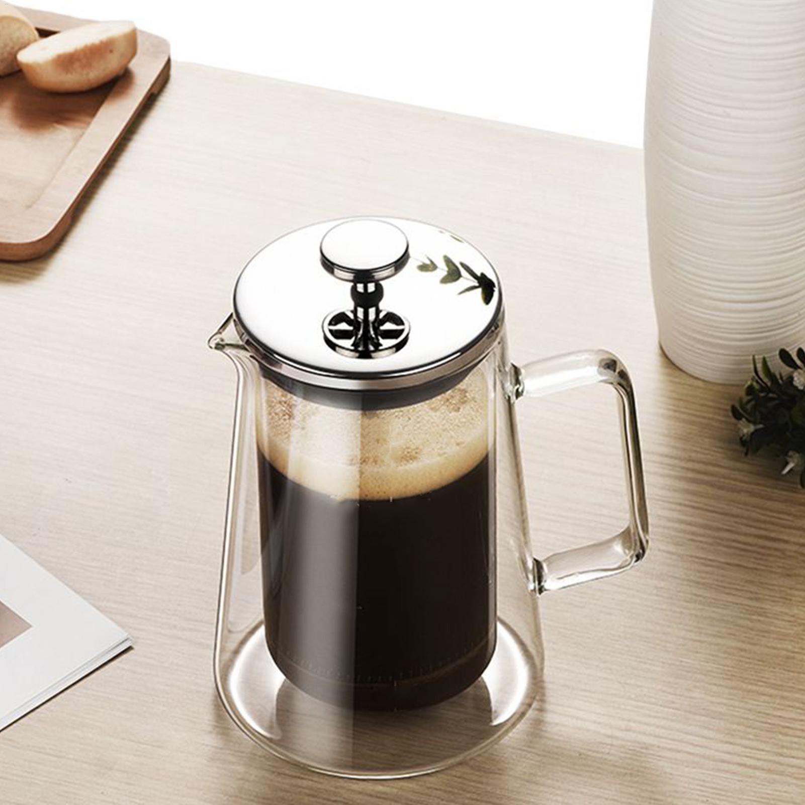 French Press Coffee & Tea - Caffettiera a Stantuffo in Vetro e