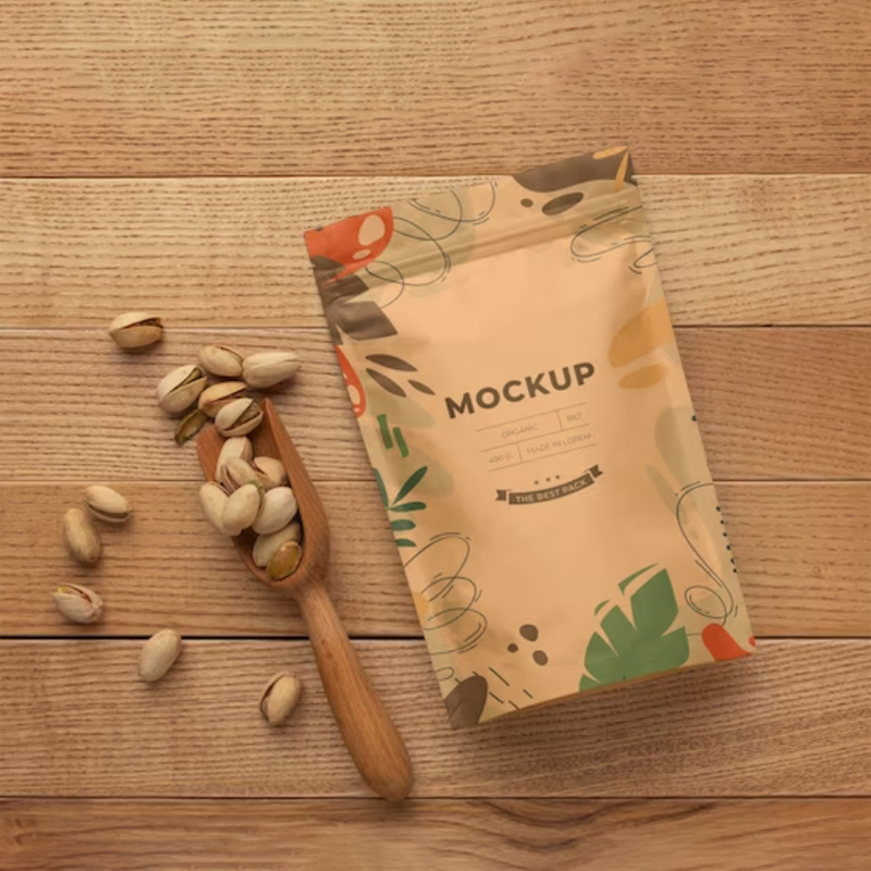 Coffee Tea House - Stampa Borsa con cerniera in carta