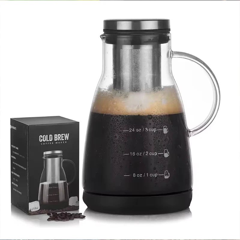 Coffee Tea Brew - Caraffa in vetro da 960ml per