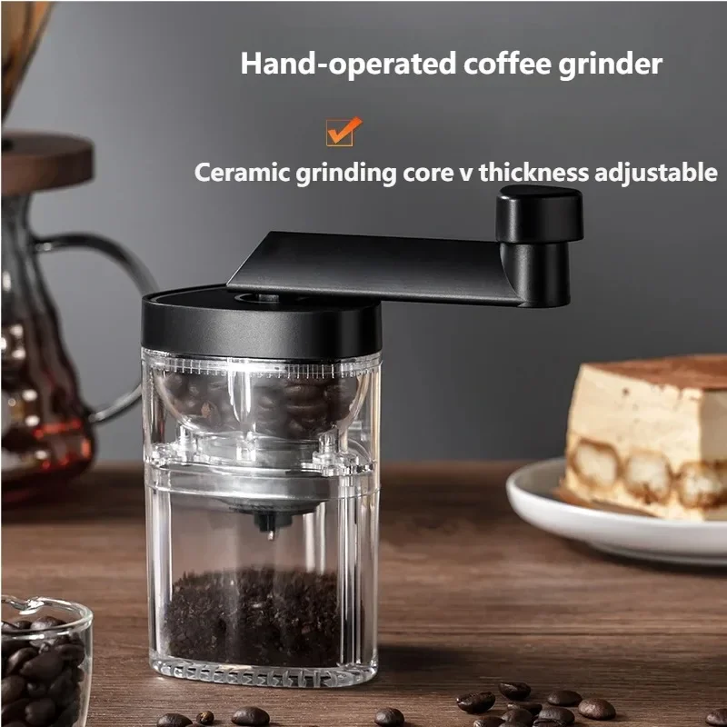French Press Coffee & Tea - Macinacaffè Manuale in Ceramica con Regolazione