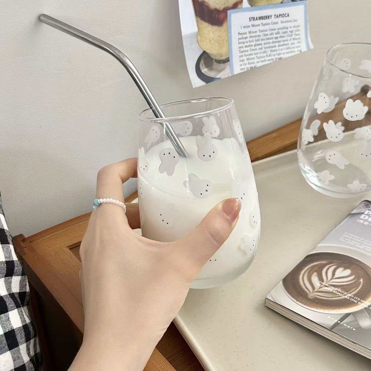Carino Bicchiere in Vetro con  - Coffee Tea Mugs recensione e prezzo