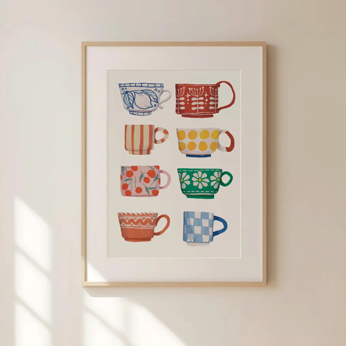 Stampa con motivo tazza da tè, - Coffee Tea Mugs recensione e prezzo