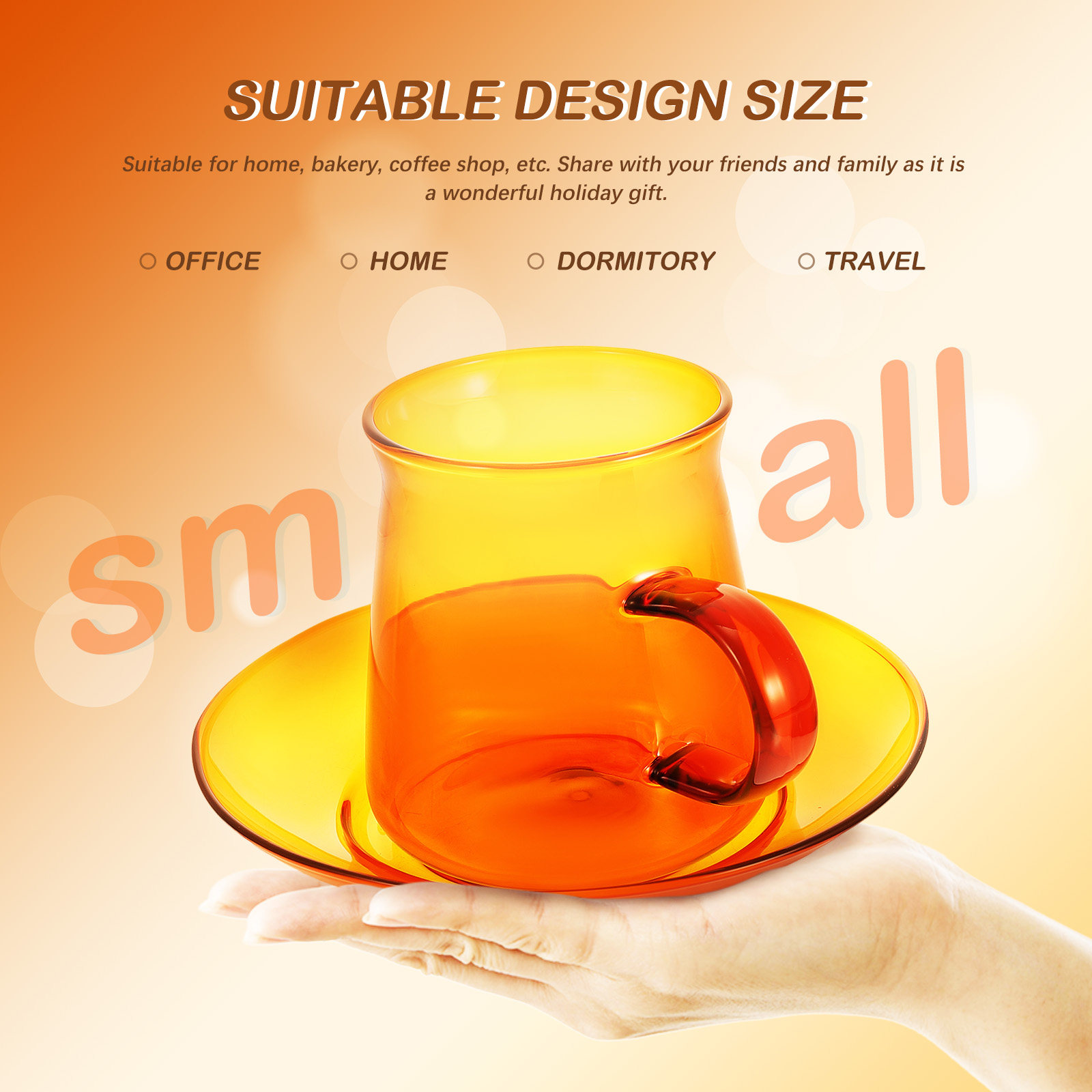 Set di Tazze e Piattini in Vet - Coffee Tea Drinks recensione e prezzo