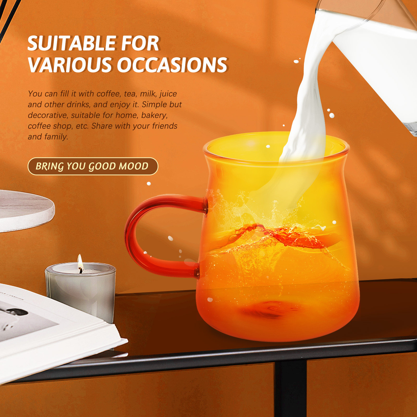 Set di Tazze e Piattini in Vet - Coffee Tea Drinks recensione e prezzo