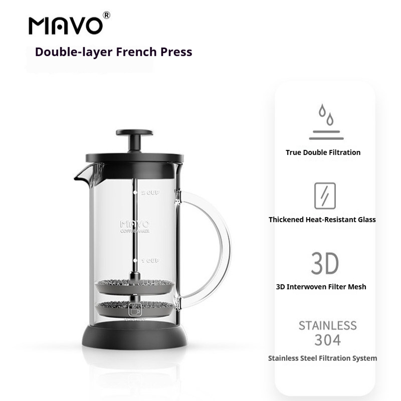 Caffettiera French Press MAVO  - Coffee Tea Brew recensione e prezzo